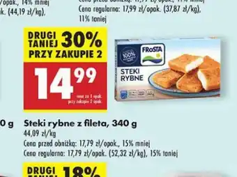 Biedronka Steki rybne z fileta Frosta oferta