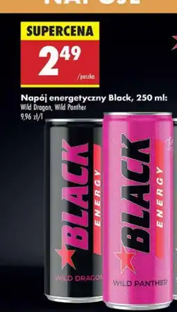 Biedronka Napój energetyczny wild panther Black Energy oferta