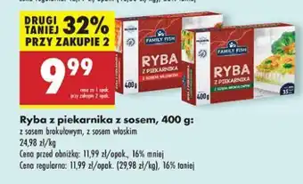 Biedronka Ryba z piekarnika sosem włoskim Family Fish oferta