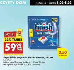 Biedronka Kapsułki do zmywarki regular Finish Quantum oferta