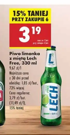 Biedronka Piwo Lech Free Limonka Z Miętą oferta