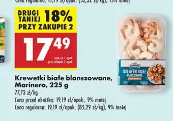 Biedronka Krewetki białe blanszowane Marinero oferta