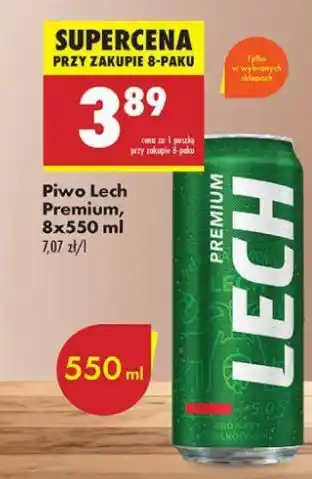 Biedronka Piwo Lech Premium oferta