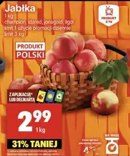 Delikatesy Centrum Jabłka Limit oferta