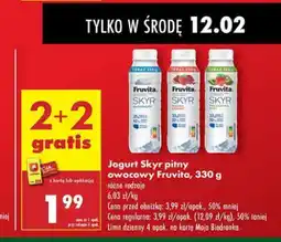 Biedronka Jogurt truskawka kiwi Fruvita Skyr oferta