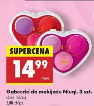 Biedronka Gąbka do demakijażu Niuqi oferta