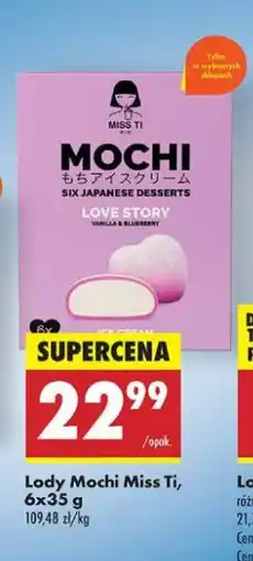 Biedronka Lody mochi vanilla & blueberry Miss Ti oferta