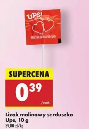 Biedronka Lizak walentynkowy Ups! oferta