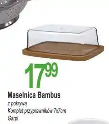 E.Leclerc Maselnica bambusowa z pokrywką 19 x 12.5 cm Garpi Home oferta