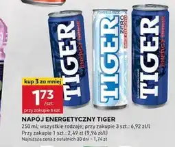 Stokrotka Optima Tiger Zero Gazowany napój energetyzujący bez cukru 250 ml oferta