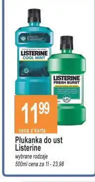 E.Leclerc Płyn do płukania ust Listerine Fresh Burst oferta