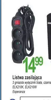 E.Leclerc Listwa zasilająca elk210w Esperanza oferta