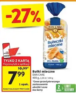 Intermarche Dan Cake Bułeczki mleczne 400 g (10 sztuk) oferta