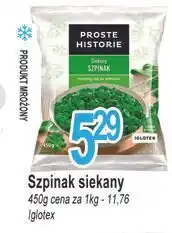 E.Leclerc Szpinak siekany Iglotex Proste Historie oferta