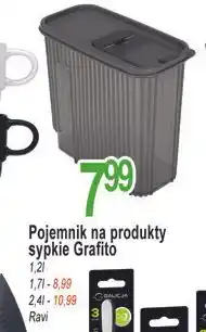 E.Leclerc Pojemnik na produkty sypkie grafito 2.4 l Ravi oferta