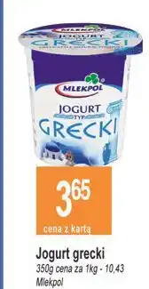 E.Leclerc Jogurt grecki Mlekpol oferta