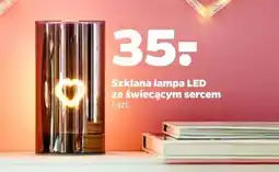 Netto Szklana lampa led z sercem oferta