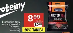 Delikatesy Centrum Beef Protein Jerky suszona wołowina Tarczyński oferta