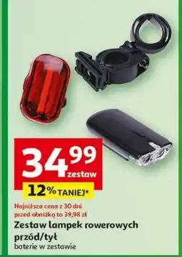 Auchan Zestaw lampek rowerowych To ta! oferta