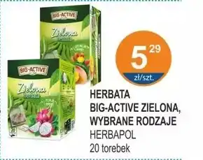 Rabat Big-Active Zielona herbata liściasta z mango 100 g oferta