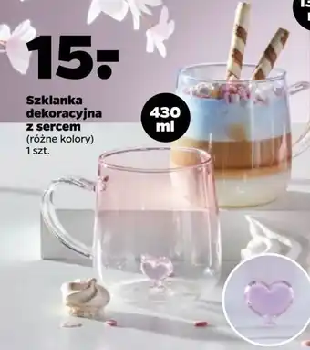 Netto Szklanka dekoracyjna z sercem 430 ml oferta