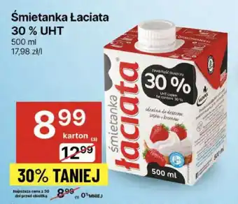 Delikatesy Centrum Śmietanka Łaciata 30% UHT oferta