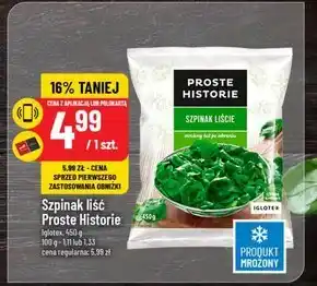 Polomarket Proste Historie Szpinak siekany 450 g oferta