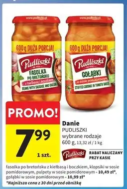 Intermarche Pudliszki Fasolka po bretońsku z kiełbasą i boczkiem 600 g oferta