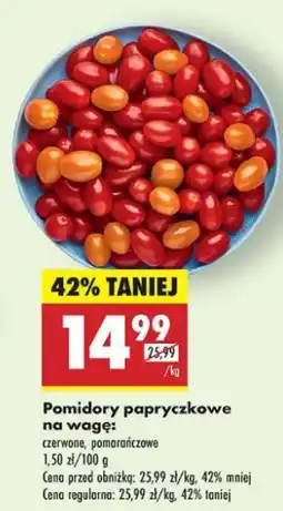 Biedronka Pomidory papryczkowe pomarańczowe oferta