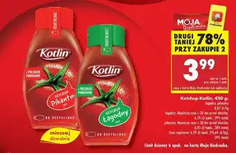 Biedronka Ketchup pikantny Kotlin oferta