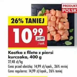 Biedronka Kostka z fileta z piersi kurczaka oferta