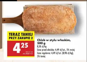 Biedronka Chleb w stylu włoskim oferta