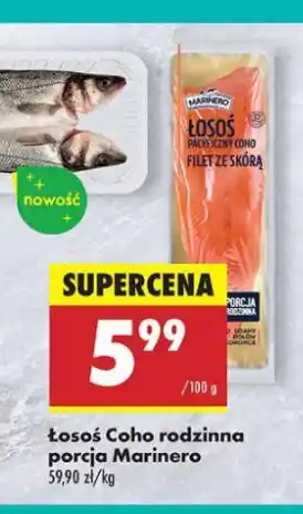 Biedronka Łosoś coho Marinero oferta