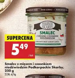 Biedronka Smalec z mięsem i czosnkiem Podkarpackie skarby oferta