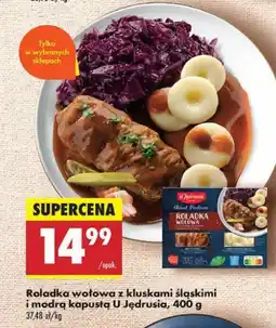 Biedronka Roladka wołowa z kluskami śląskimi i modrą kapustą U jędrusia oferta