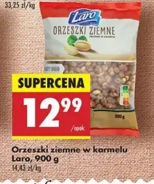 Biedronka Orzechy ziemne prażone w karmelu Laro oferta