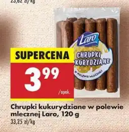 Biedronka Chrupki kukurydziane w polewie czekoladowej mleczne Laro oferta