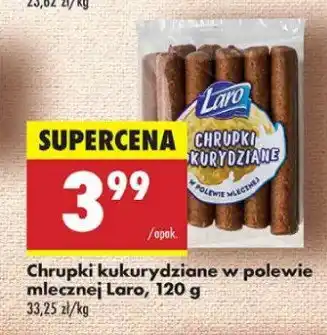 Biedronka Chrupki kukurydziane w polewie czekoladowej mleczne Laro oferta