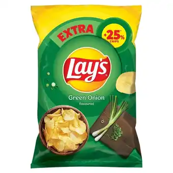 Euro Sklep Lay's Chipsy ziemniaczane o smaku zielonej cebulki 163 g oferta