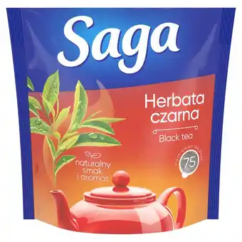 Euro Sklep Saga Herbata czarna 105 g (75 torebek) oferta