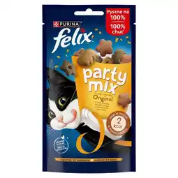 Euro Sklep Felix Party Mix Original Przekąski o smaku kurczaka wątróbki i indyka 60 g oferta