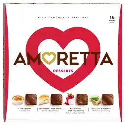 Euro Sklep Amoretta Desserts Pralinki w czekoladzie mlecznej 106 g oferta