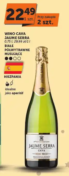 Euro Sklep Wino półwytrawne CAVA JAUME SERRA oferta