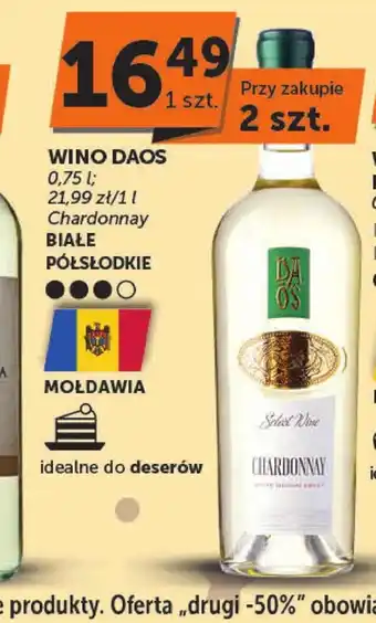 Euro Sklep Wino półsłodkie Daos oferta