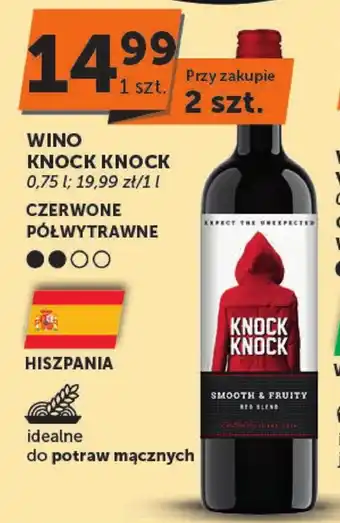 Euro Sklep Wino półwytrawne Knock Knock oferta