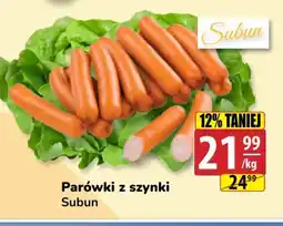 API MARKET Parówki z szynki Subun oferta