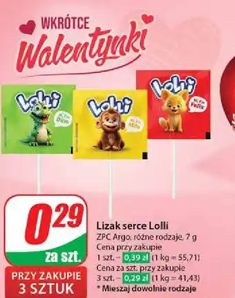 Dino Lizak truskawkowy Lolli oferta