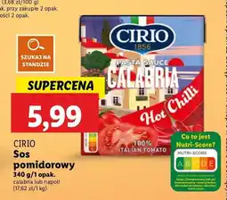 Lidl Sos calabria Cirio oferta