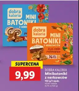 Lidl Mini batoniki z nerkowców a'la ciasto marchewkowe Dobra kaloria oferta