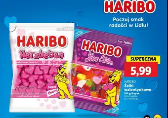 Lidl Żelki HARIBO HERZBEBEN oferta